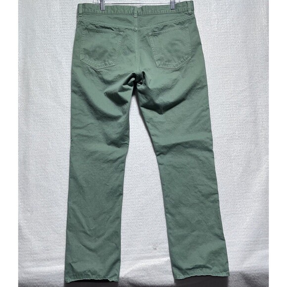 Club Monaco Jeans Mens Size 34x32 Green Straight Leg Cotton Pockets Denim Casual - Picture 2 of 12